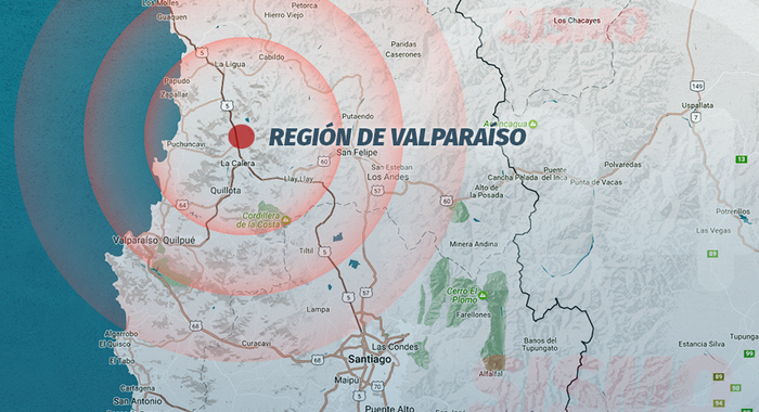 Noticias Chile | Temblor de mediana intensidad se registra en la zona central, magnitud 5.4