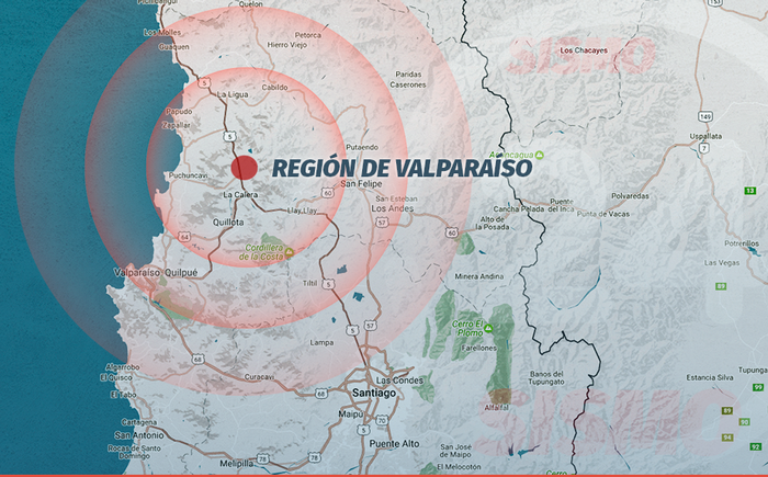 Noticias Chile | Temblor de mediana intensidad se registra en la zona central, magnitud 5.4