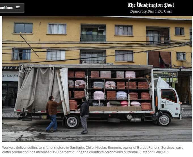 Noticias Chile | The Washington Post destroza la política del gobierno de Piñera contra el Covid-19