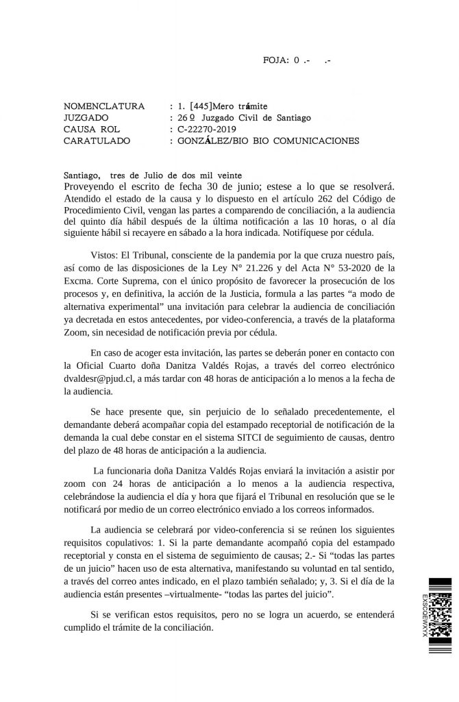 Noticias Chile | Demandan a Radio Bio Bio por la suma de 870 millones de pesos