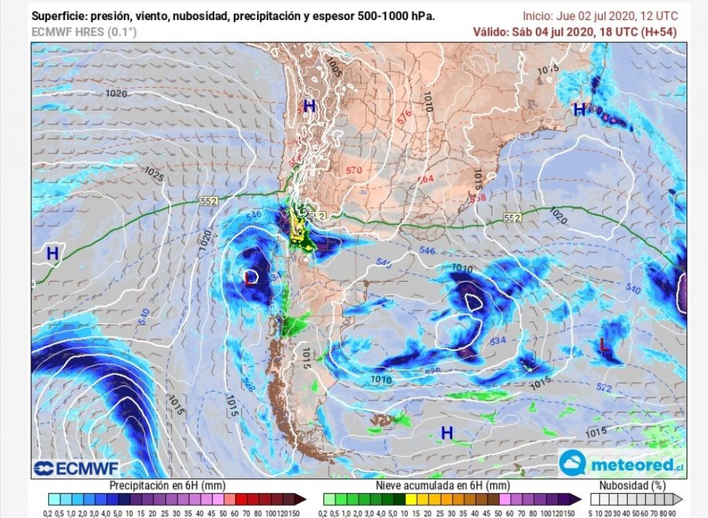Noticias Chile | Evento extremo de precipitaciones para este sábado en V -VI -RM , se esperan hasta 54 milímetros en la capital
