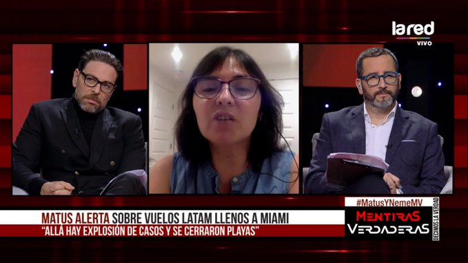 Noticias Chile | Alejandra Matus reveló que Lucho Jara viajó a Miami en plena cuarentena y pandemia en Chile