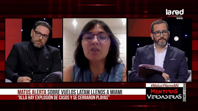 Noticias Chile | Alejandra Matus reveló que Lucho Jara viajó a Miami en plena cuarentena y pandemia en Chile