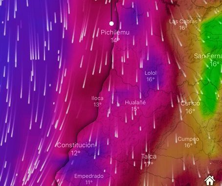 Noticias Chile | Sistema frontal aproxima a la zona central con fuertes vientos y precipitaciones | INFORMADORCHILE