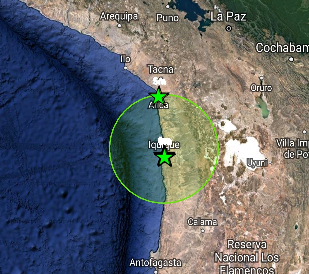 Noticias Chile | Fuerte sismo se registra en el norte de Chile, magnitud 5.4