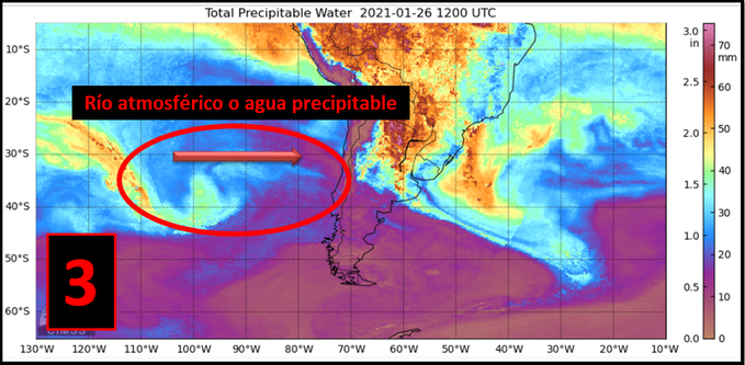 Noticias Chile | Río atmosférico dejará precipitaciones de Coquimbo hasta el sur de Chile con tormentas eléctricas en Santiago