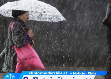 Noticias Chile - Intensas precipitaciones en la capital, debido a la llegada de sistema frontal